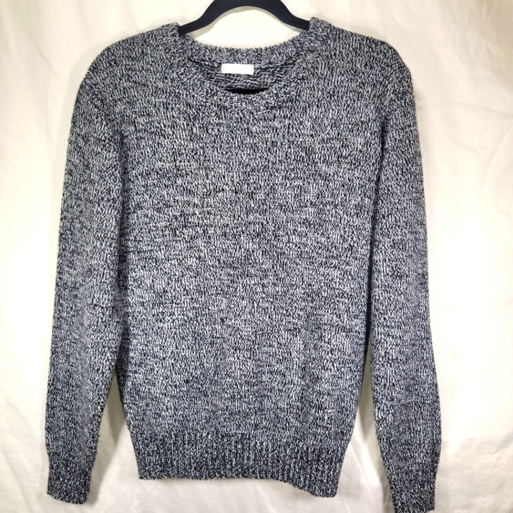 H2H Men's Crew Neck Heathered Long Sleeve  Sweater Size Large